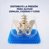 ComfortSeat® Cojín de Gel Ortopédico — Alivio de Espalda, Cadera y Coxis